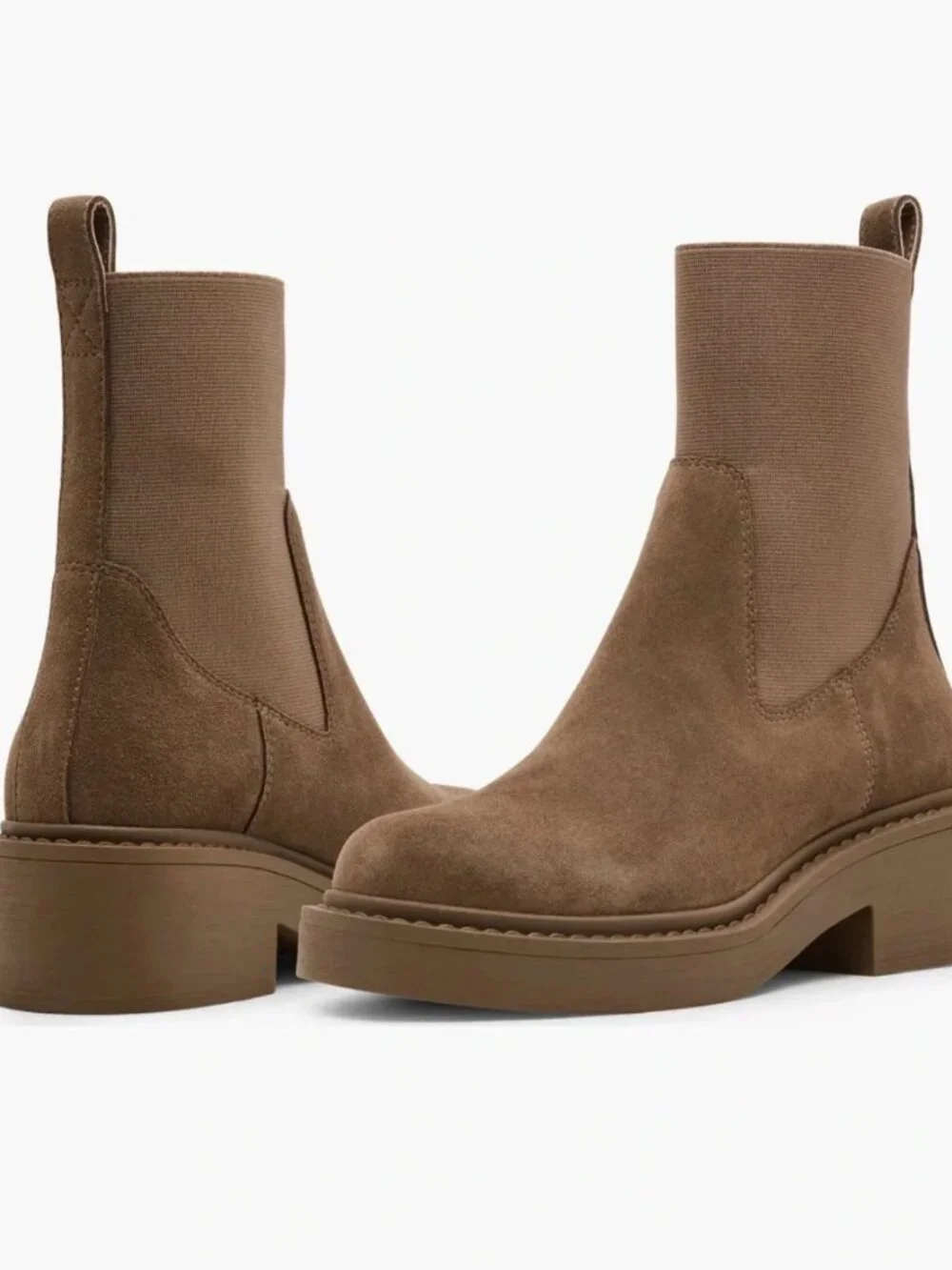 NEW  $180 Blondo Frankie Waterproof Chelsea Boot   11 M, TAUPE SUEDE
